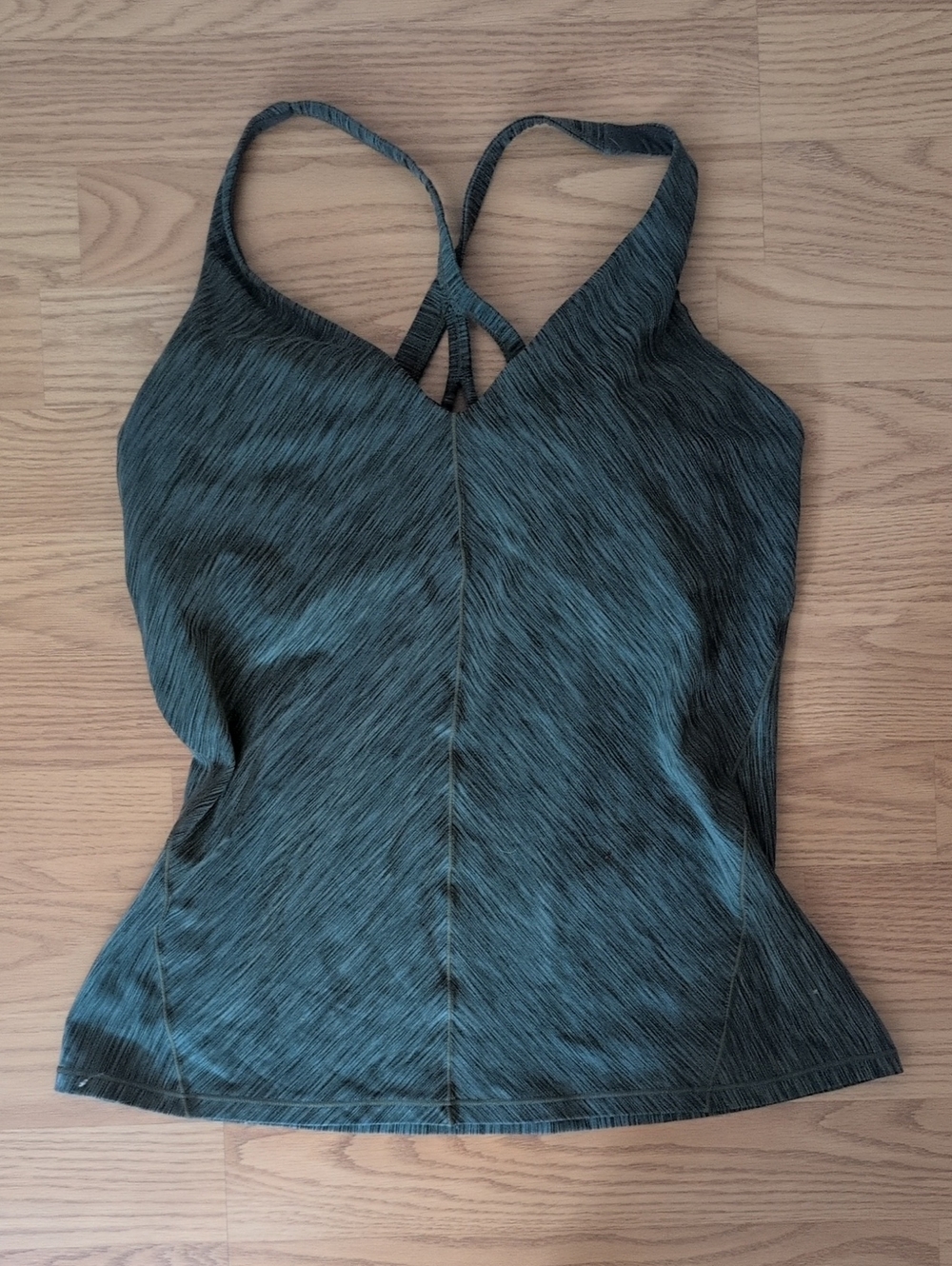Prana Green Strappy Cathedral Sports top